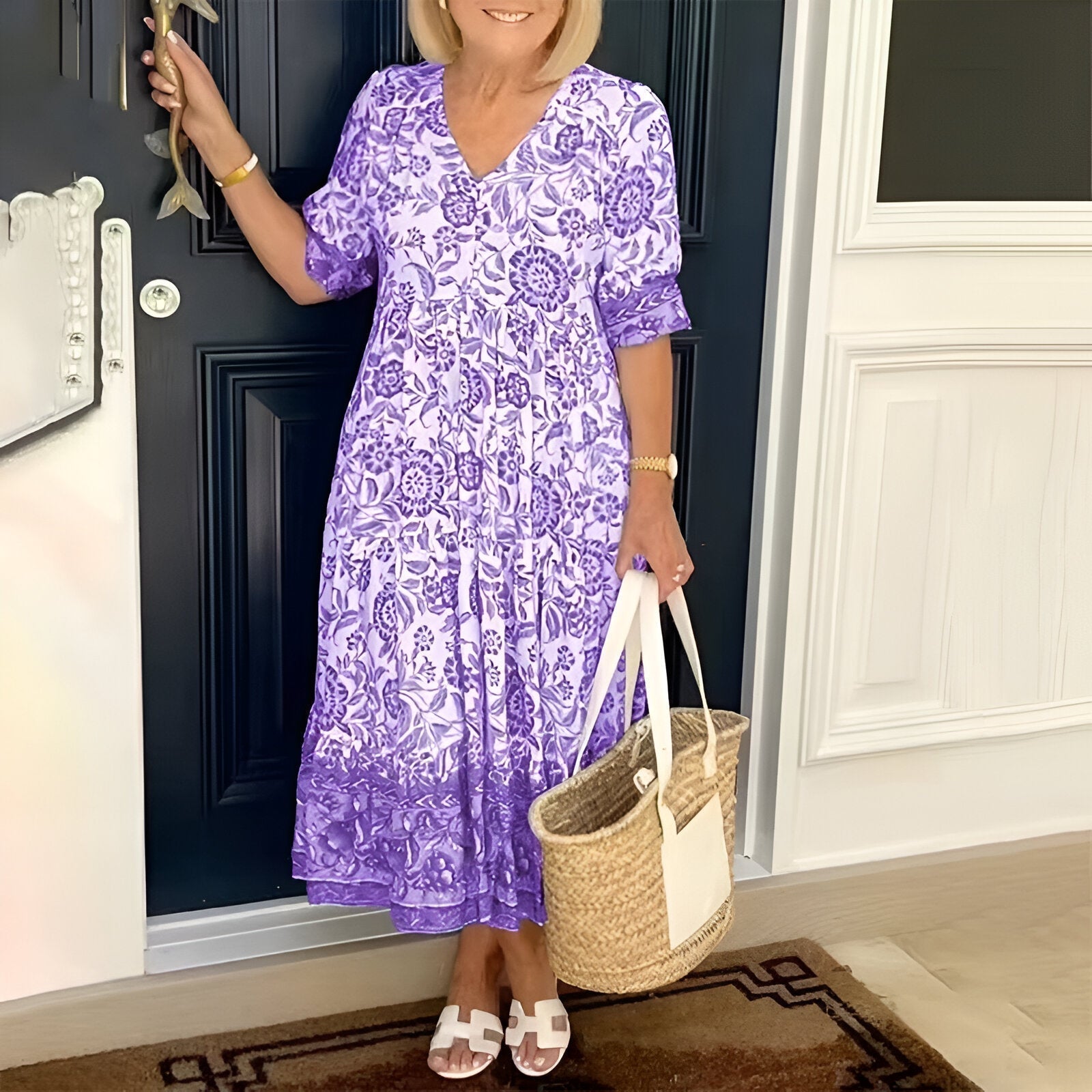 Elavita - Rosetta - Boho dress with V-neck