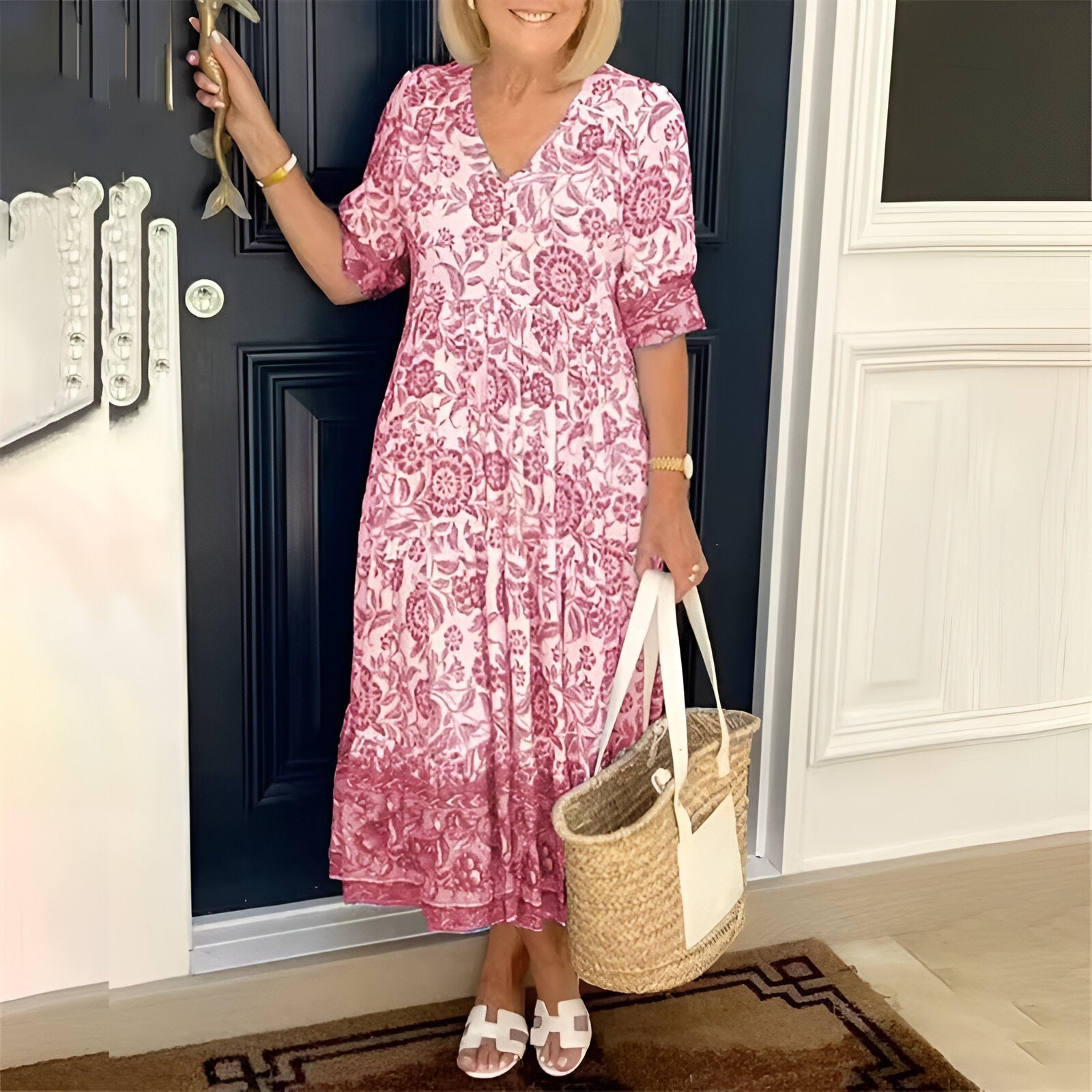 Elavita - Rosetta - Boho dress with V-neck