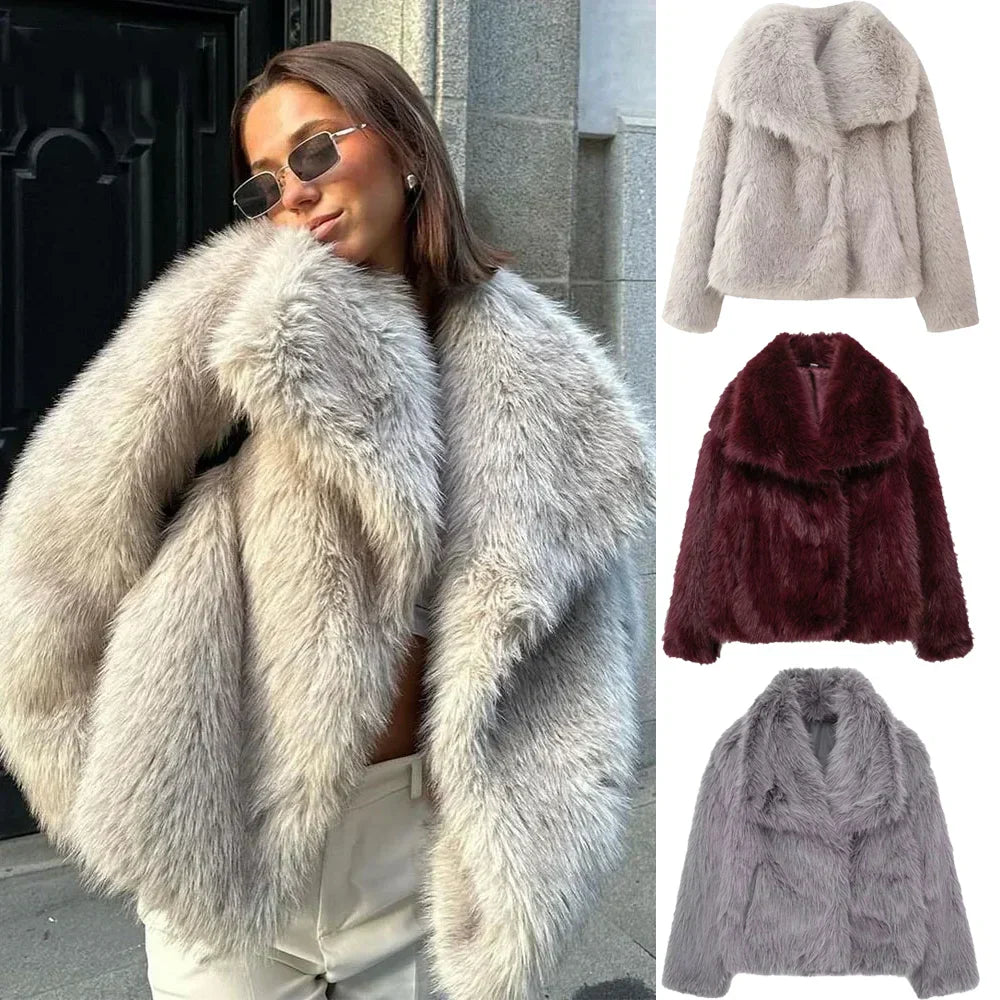 Elavita - Aurora Luxe faux fur coat