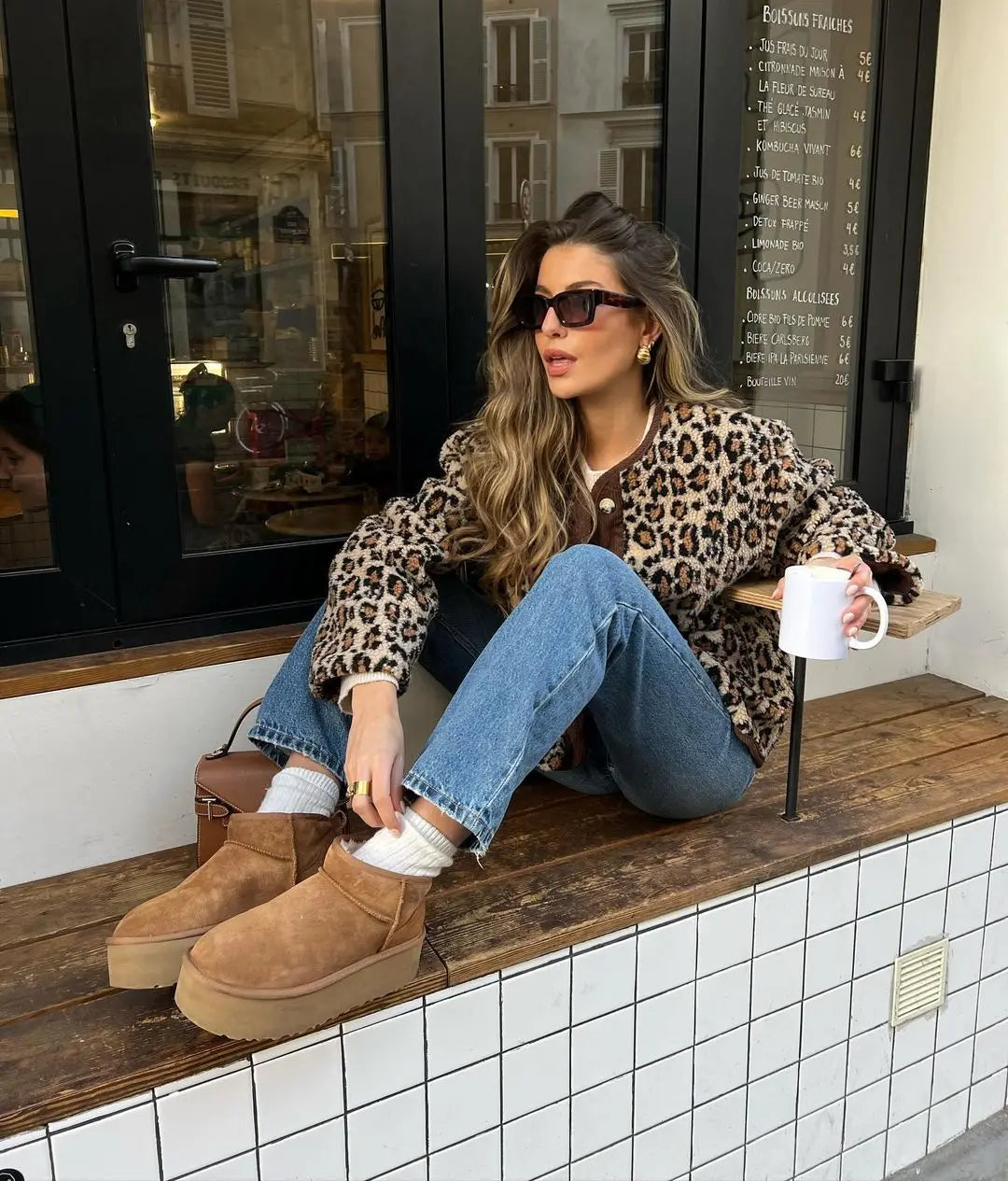 Elavita - Miriam - Stylish leopard cardigan