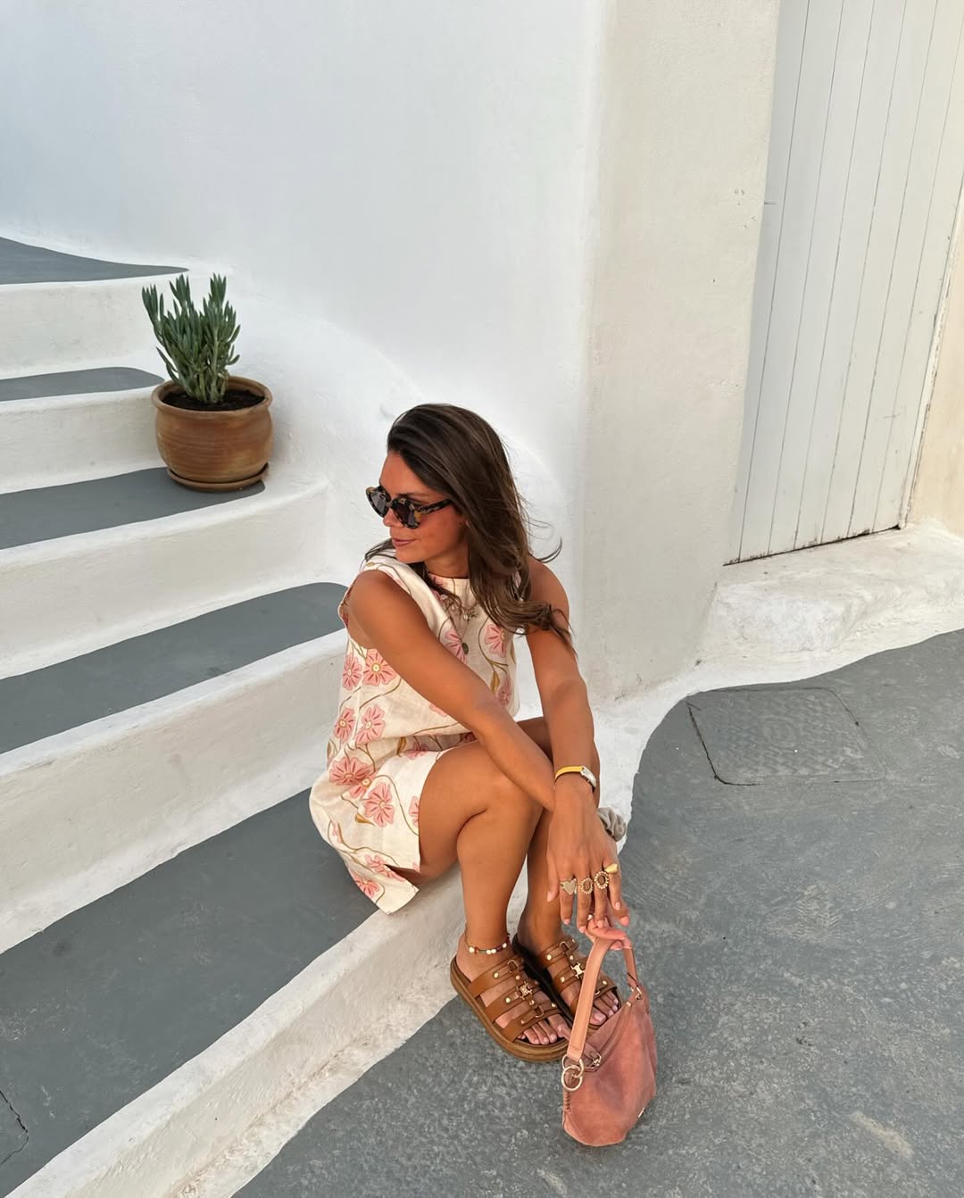 Elavita - Nicole | Sleeveless, short printed dress