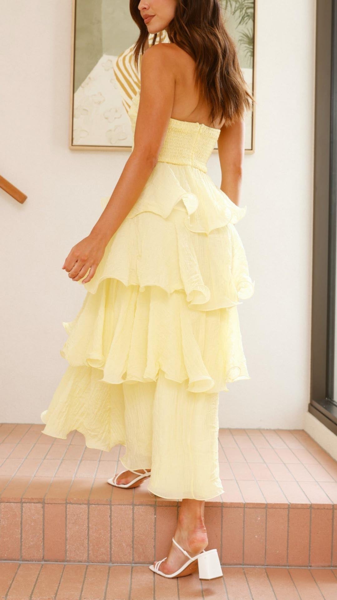 Elavita - Kate - Maxi dress with tiered ruffles