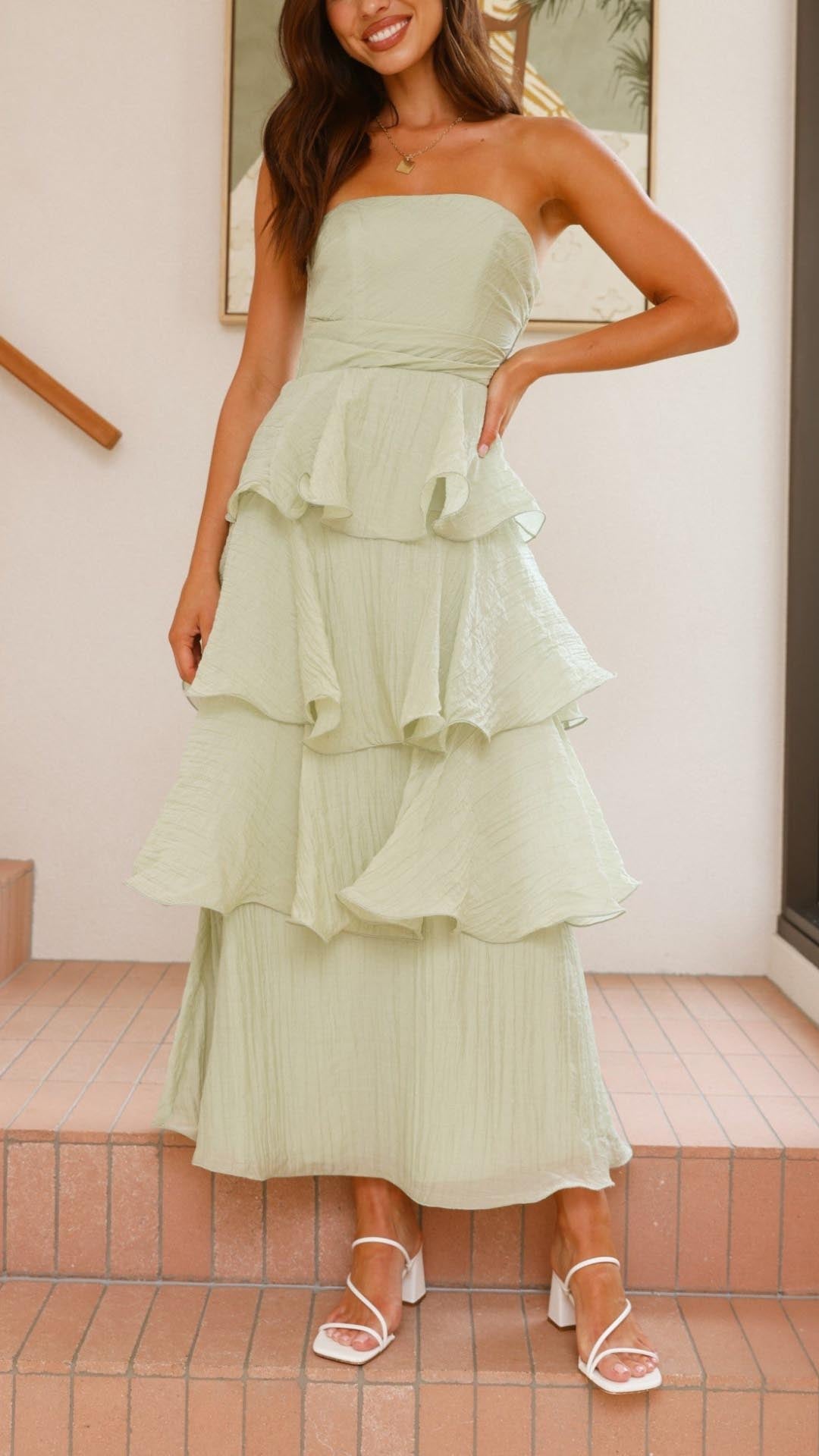 Elavita - Kate - Maxi dress with tiered ruffles