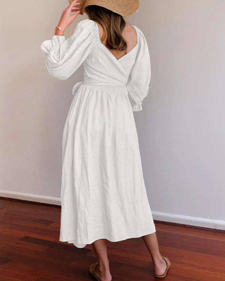 Elavita - OPHELIA - French dress with ruffled sleeves