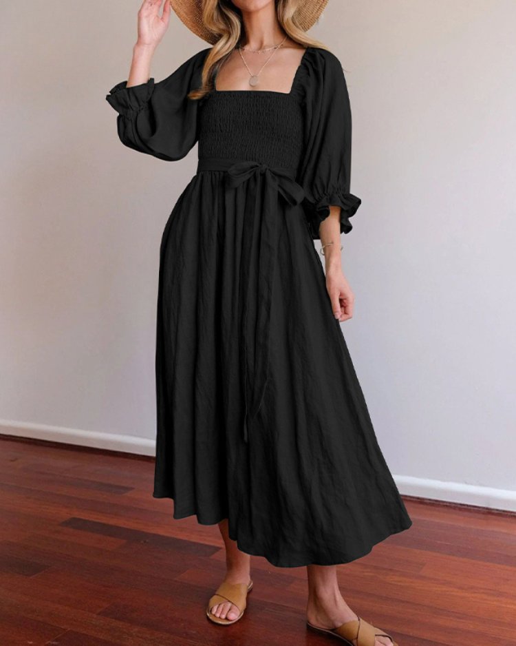 Elavita - OPHELIA - French dress with ruffled sleeves