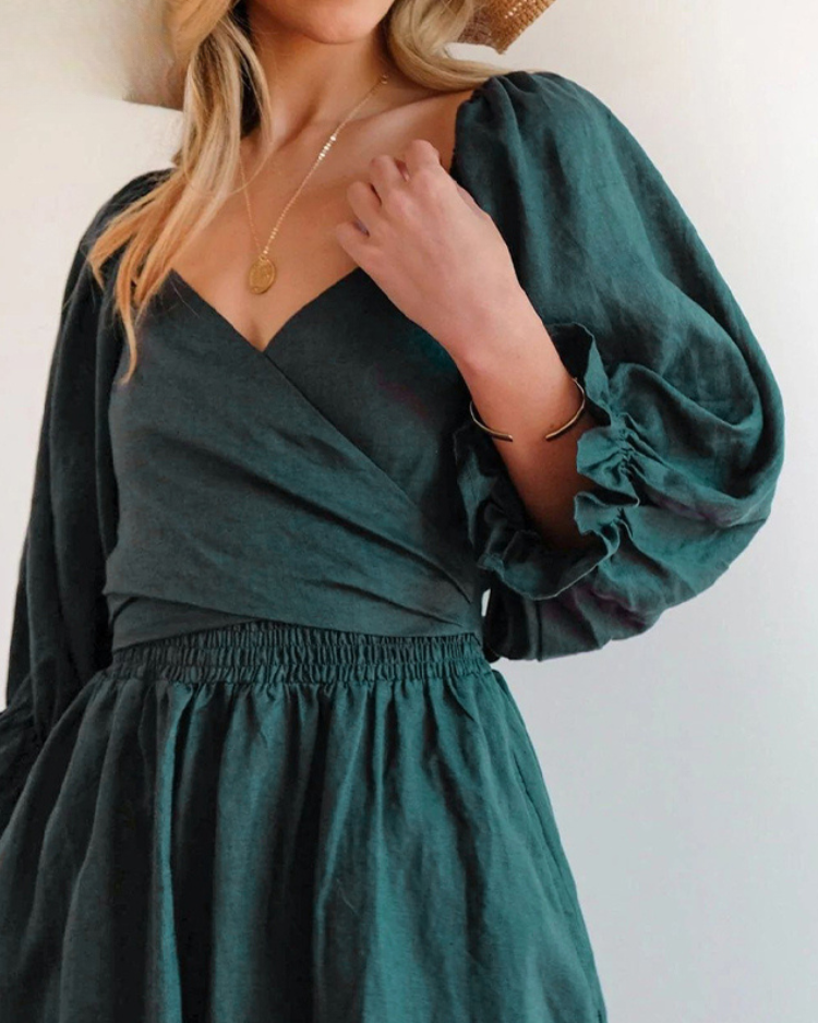 Elavita - OPHELIA - French dress with ruffled sleeves