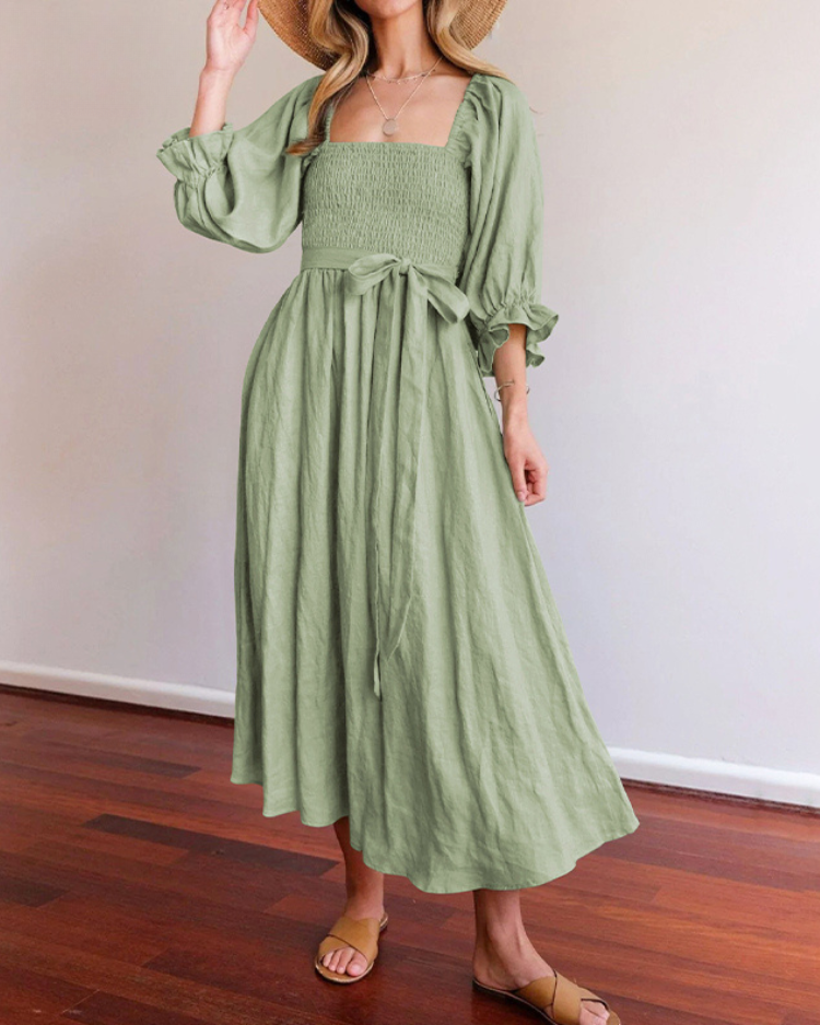 Elavita - OPHELIA - French dress with ruffled sleeves