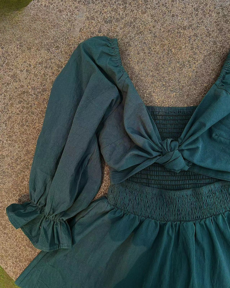 Elavita - OPHELIA - French dress with ruffled sleeves