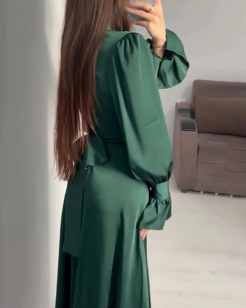 Elavita - ItalianFrost - Satin Maxi Dress