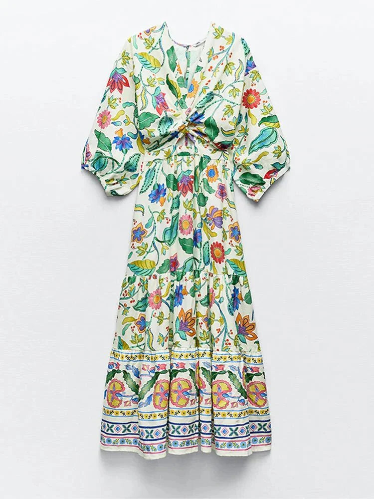 Elavita - Bea - Floral summer maxi dress