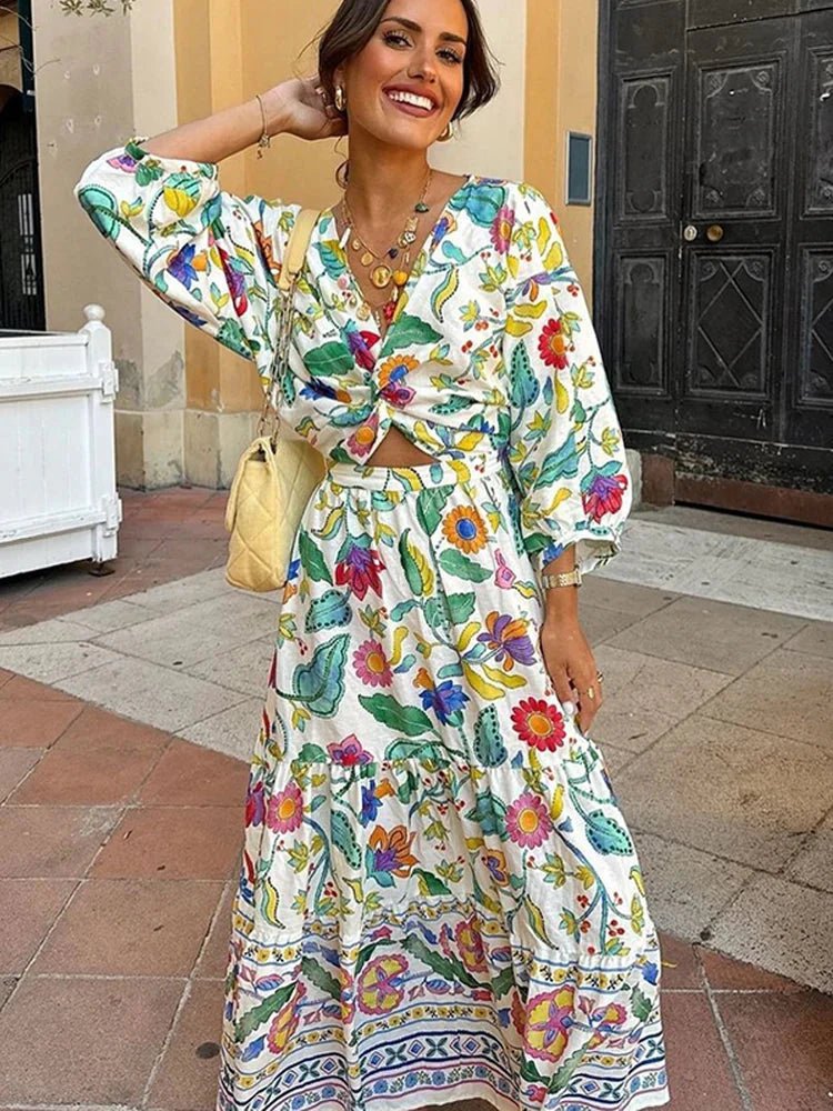 Elavita - Bea - Floral summer maxi dress