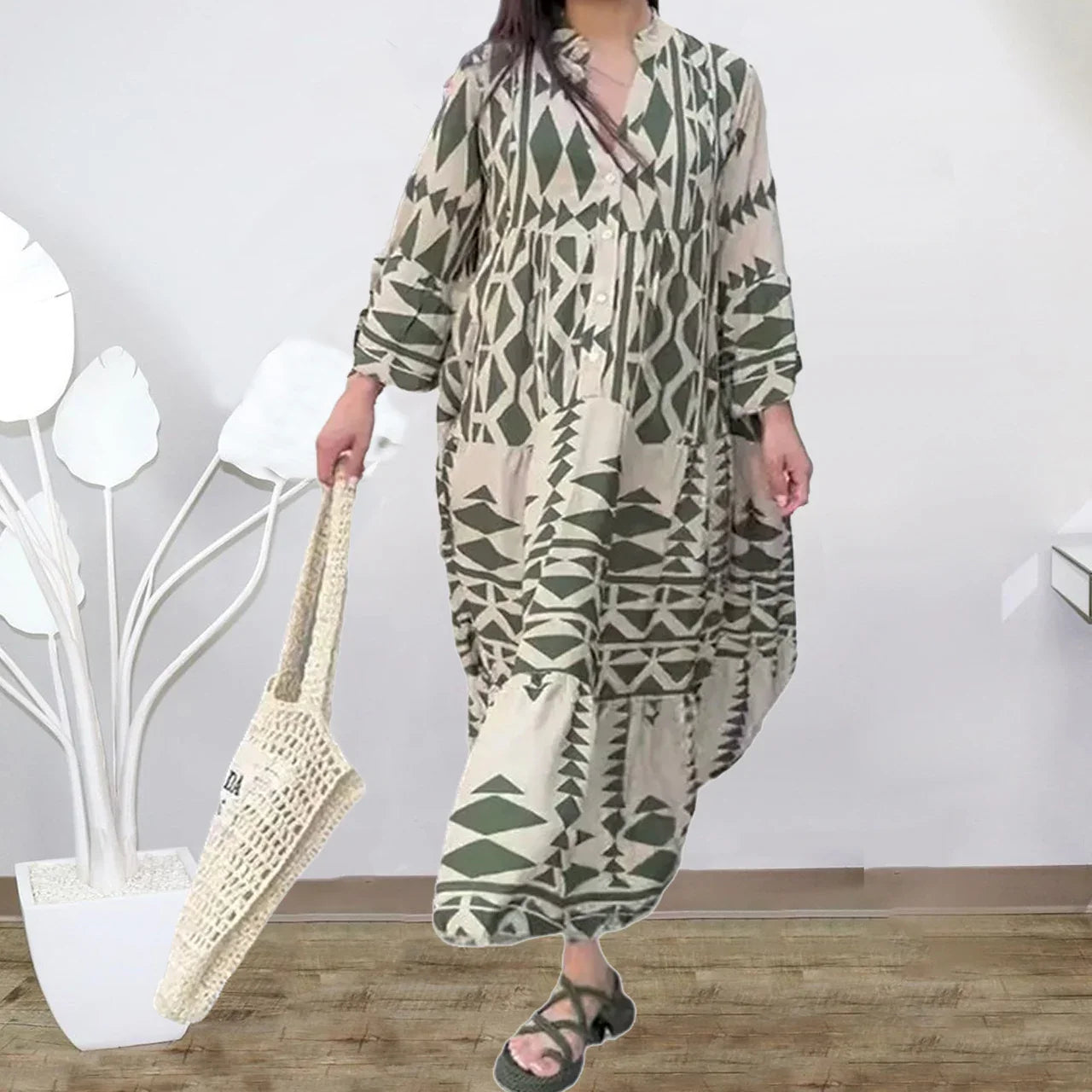 Elavita - Sienna - Elegant casual shirt dress