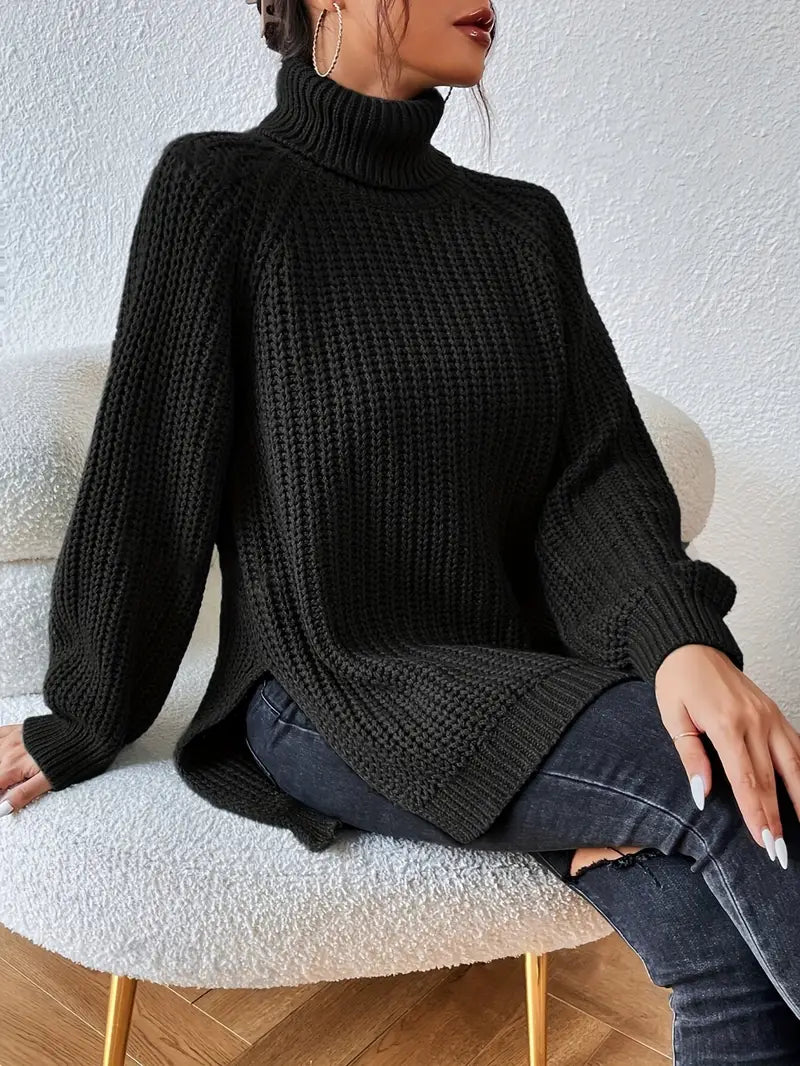 Elavita - Lavender - Couture turtleneck sweater