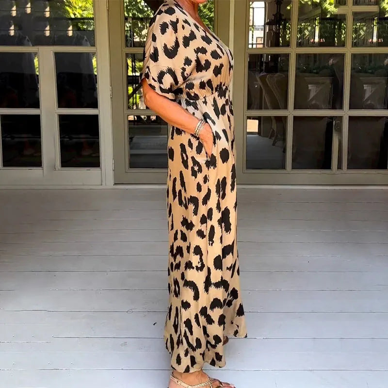 Elavita - Helga - Leopard print maxi dress