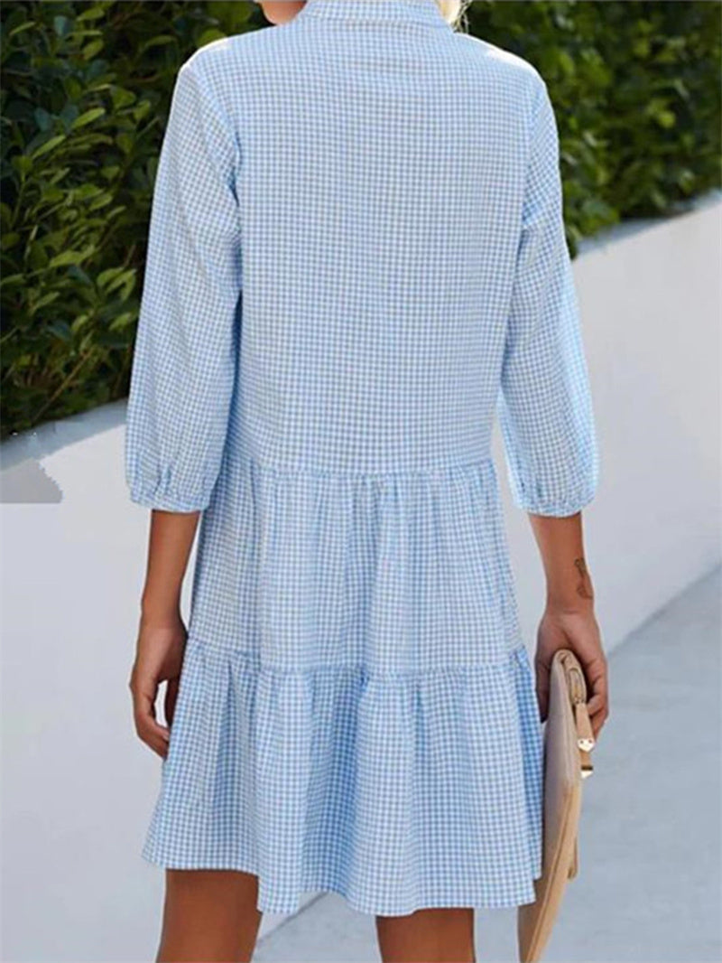 Elavita - Emy - Checked Cardigan Dress