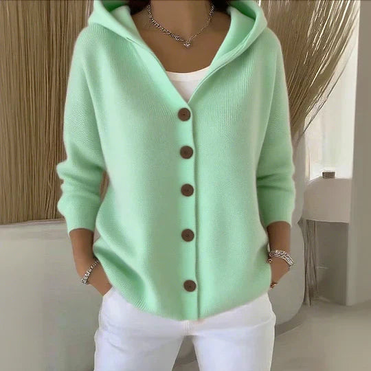 Elavita - Janet – Trendy hooded cardigan