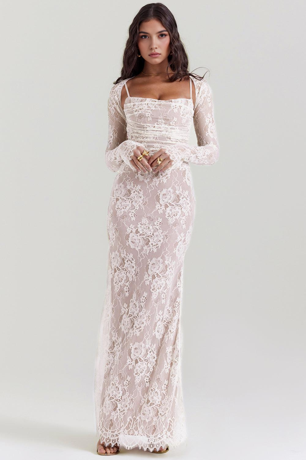 Elavita - CELESTE - Lace Maxi Dress