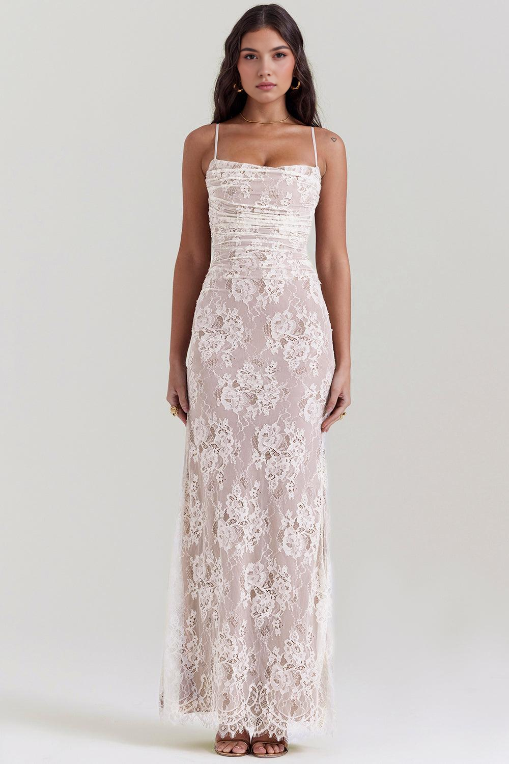 Elavita - CELESTE - Lace Maxi Dress