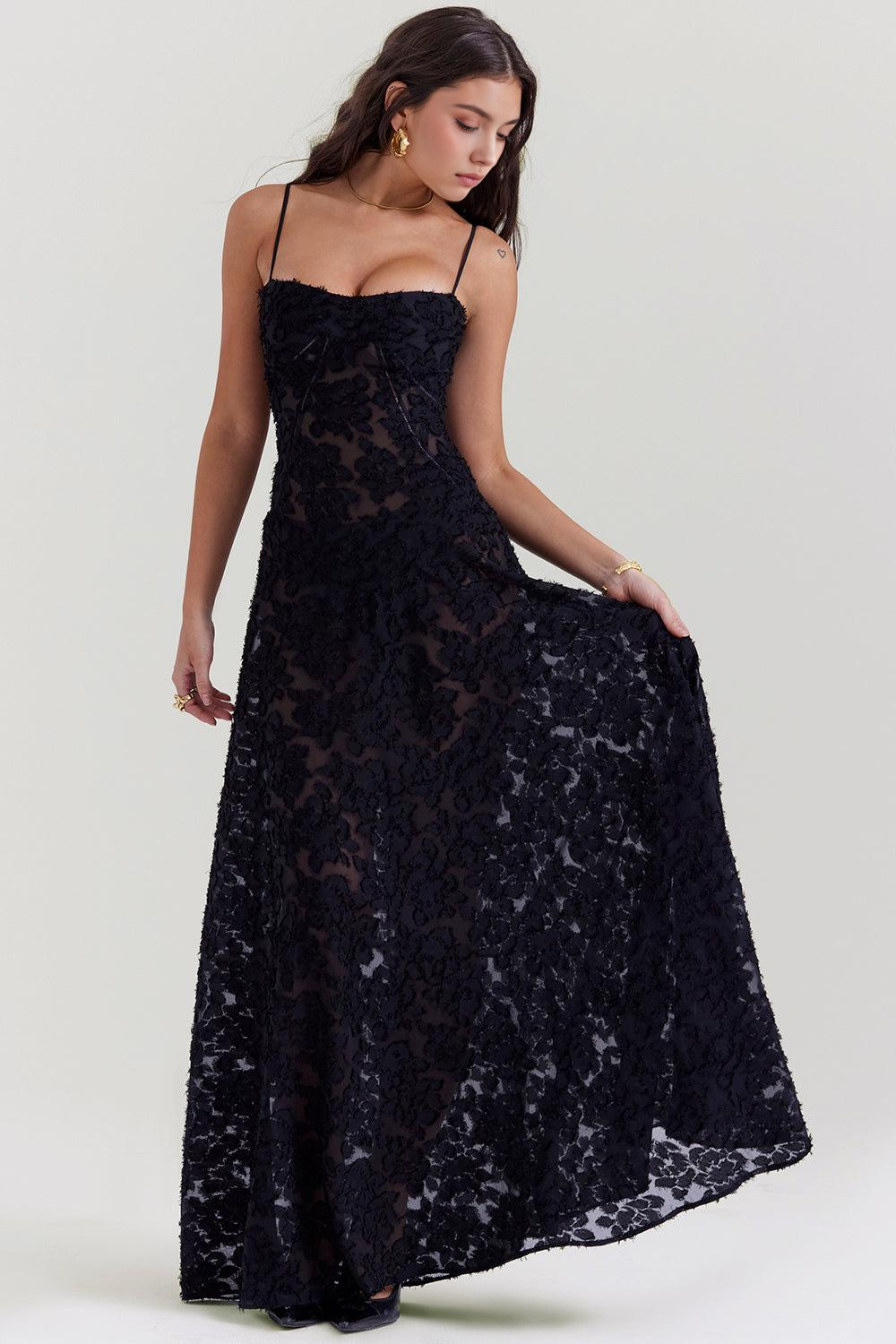 Elavita - NOIR - Seren evening dress