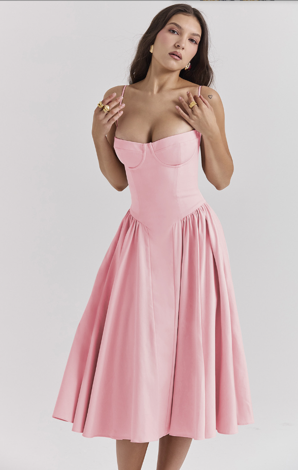 Elavita - Nina - Sleeveless corset midi dress