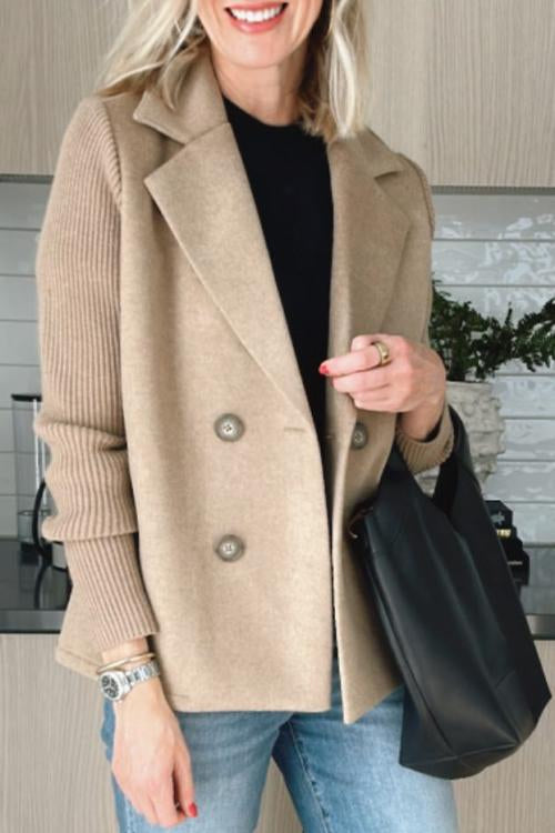 Elavita - Olivia – Double-breasted knitted blazer
