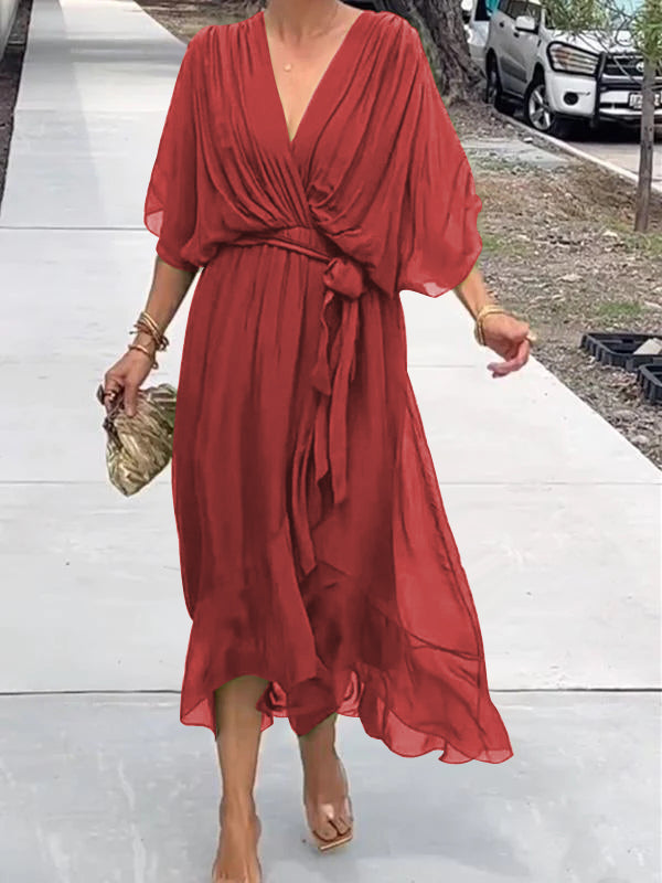 Elavita - Thyra - Elegant V-neck dress