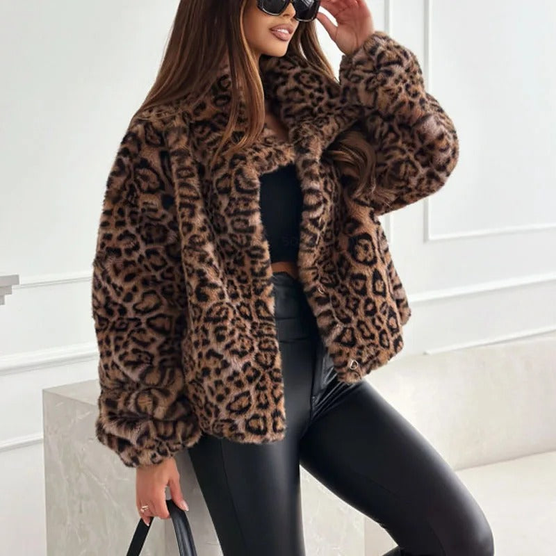 Elavita - Leona - Luxury leopard coat