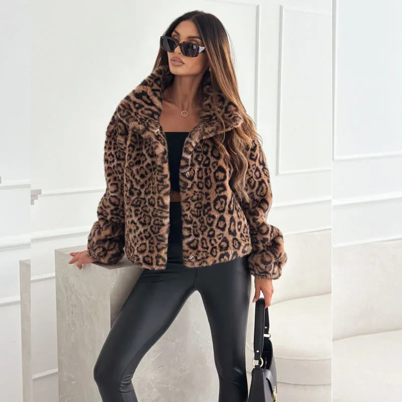 Elavita - Leona - Luxury leopard coat