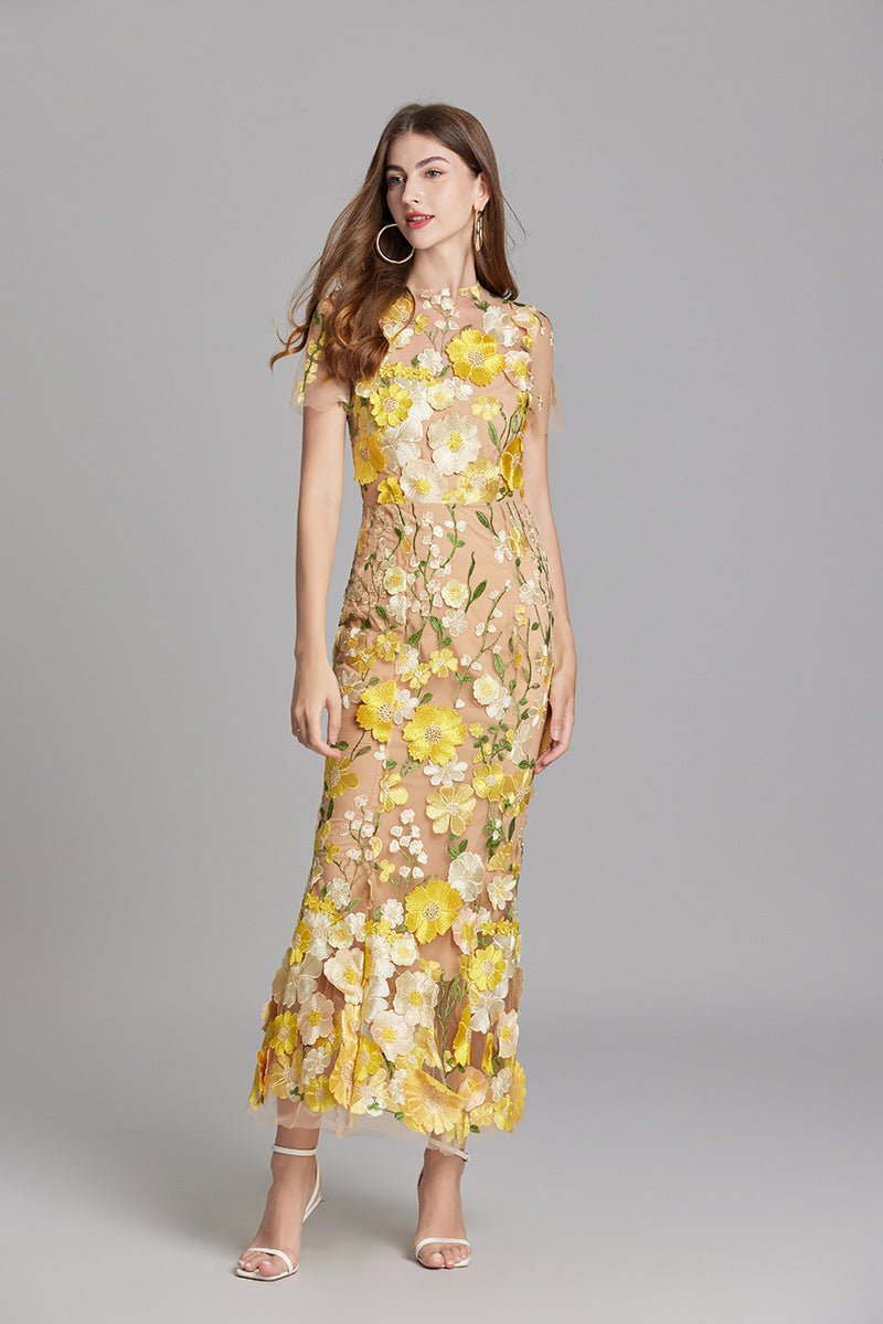 Elavita - Sophia - Elegant floral midi dress