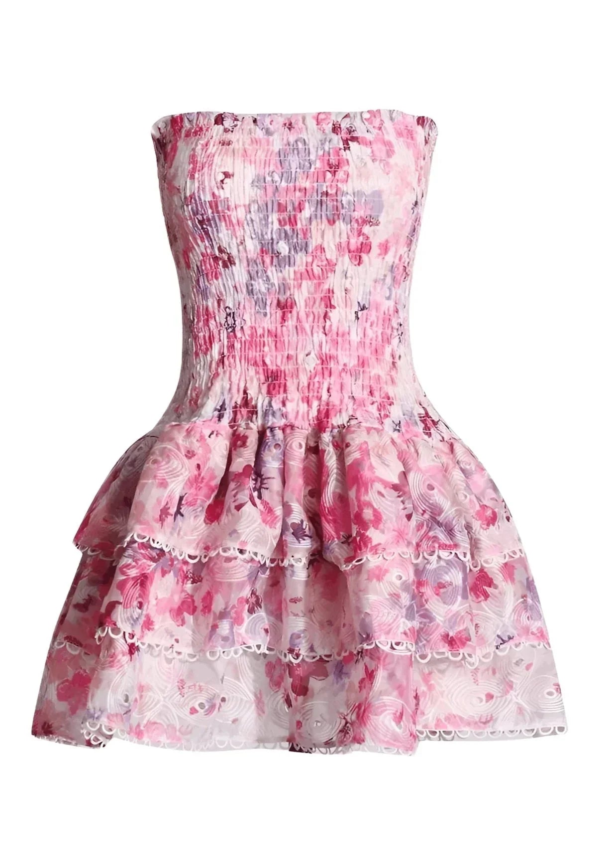 Elavita - Cecilia | Strapless floral dress