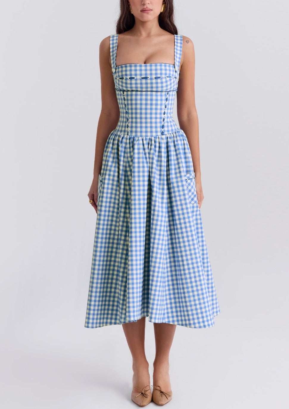 Elavita - Ariana | Sleeveless midi summer dress