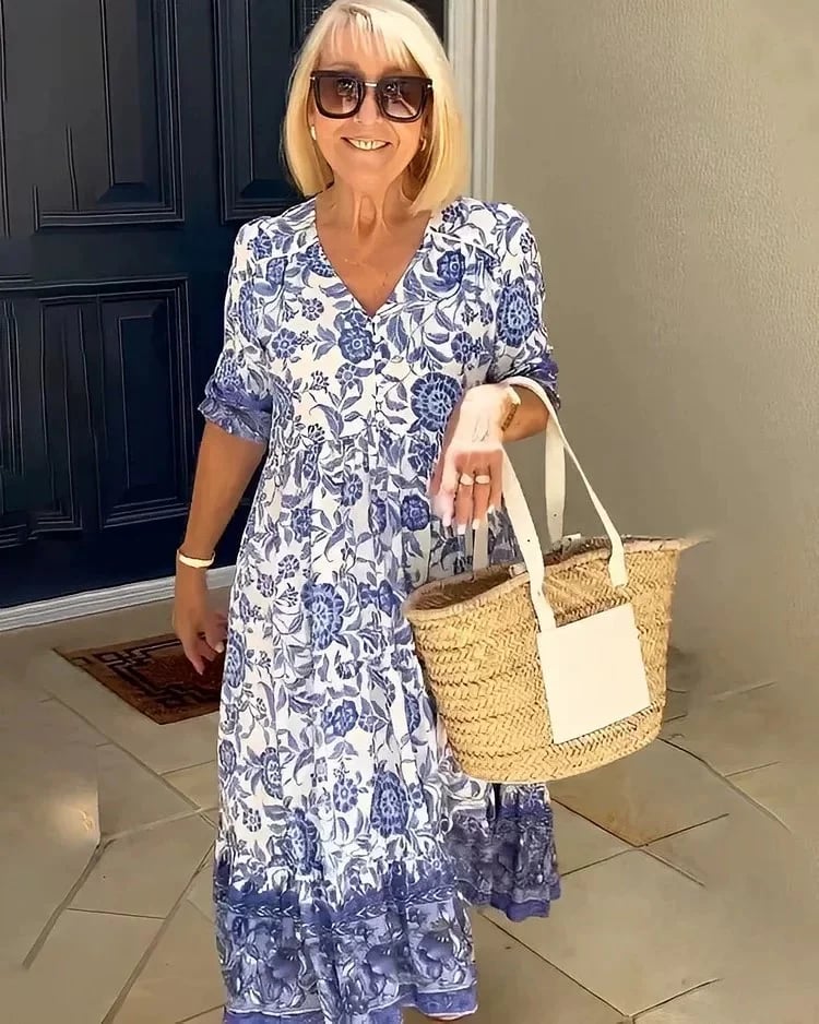 Elavita - Rosetta - Boho dress with V-neck