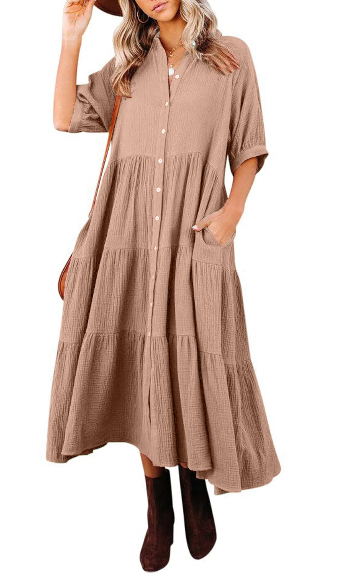 Elavita - Klara - Midi dress with pockets