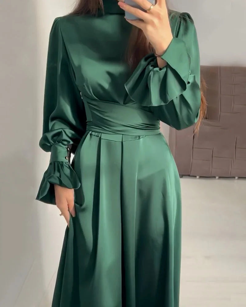Elavita - ItalianFrost - Satin Maxi Dress