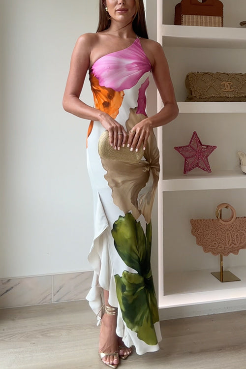 Elavita - Ivy - Off-the-shoulder floral maxi dress