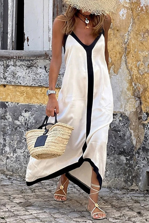 Elavita - Lora - Spaghetti Strap V-Neck Maxi Dress