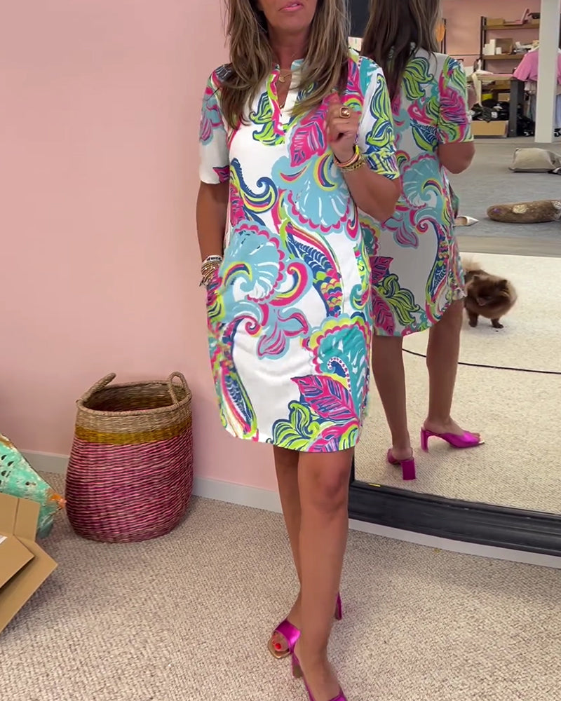 Elavita - Nadia - Printed midi dress
