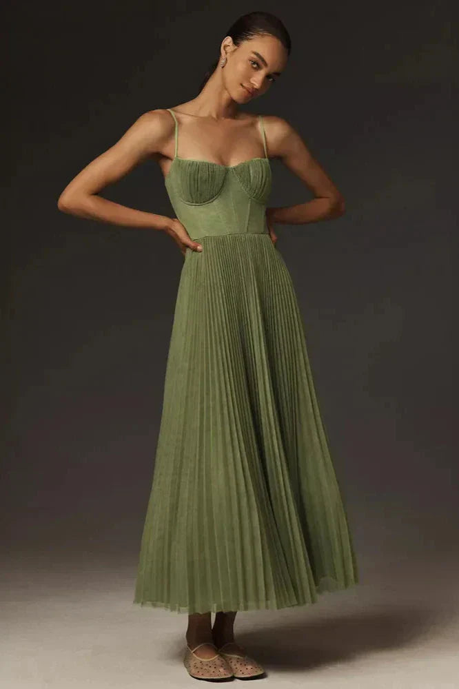 Elavita - Isabella | Pleated tulle midi dress