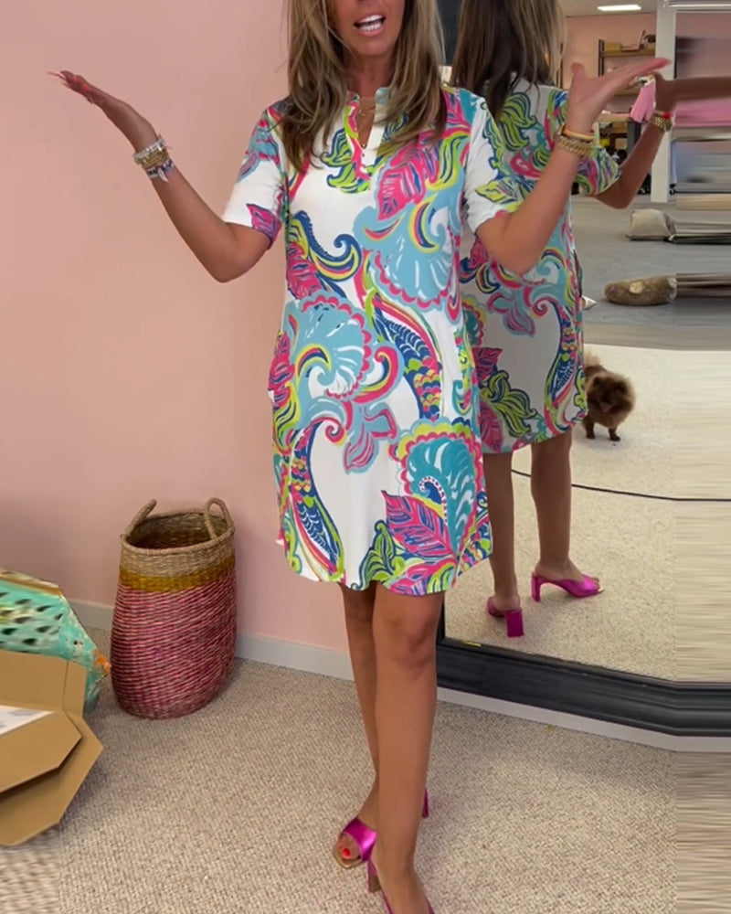 Elavita - Nadia - Printed midi dress