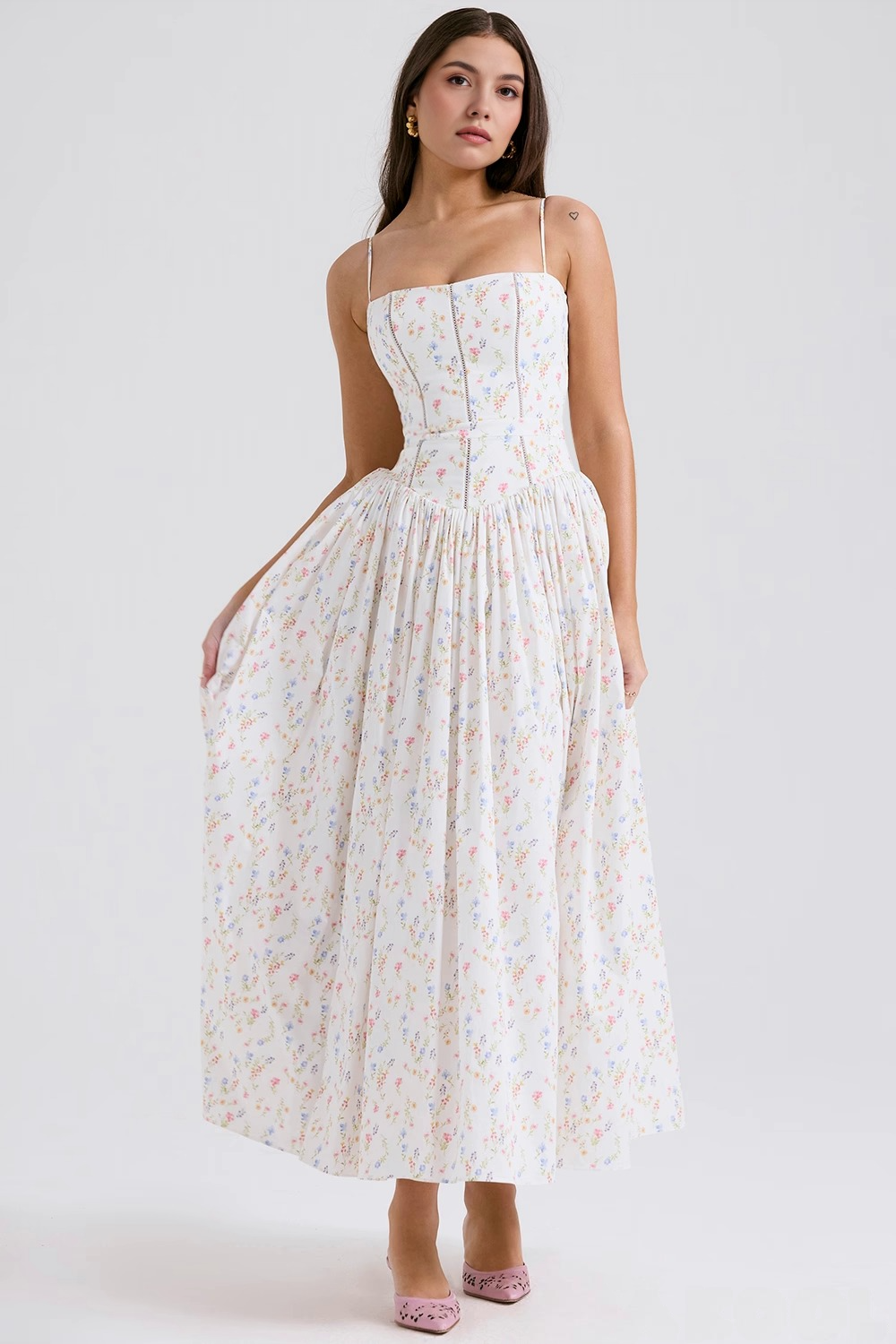 Elavita - VIOLETTA - Posy Midi Dress
