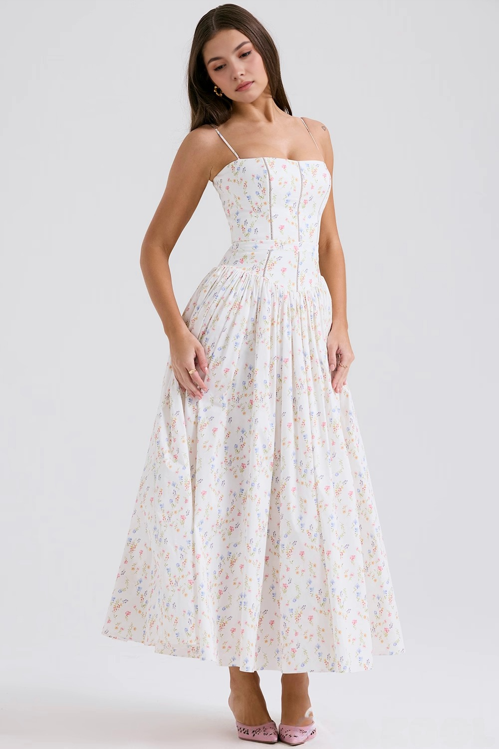 Elavita - VIOLETTA - Posy Midi Dress