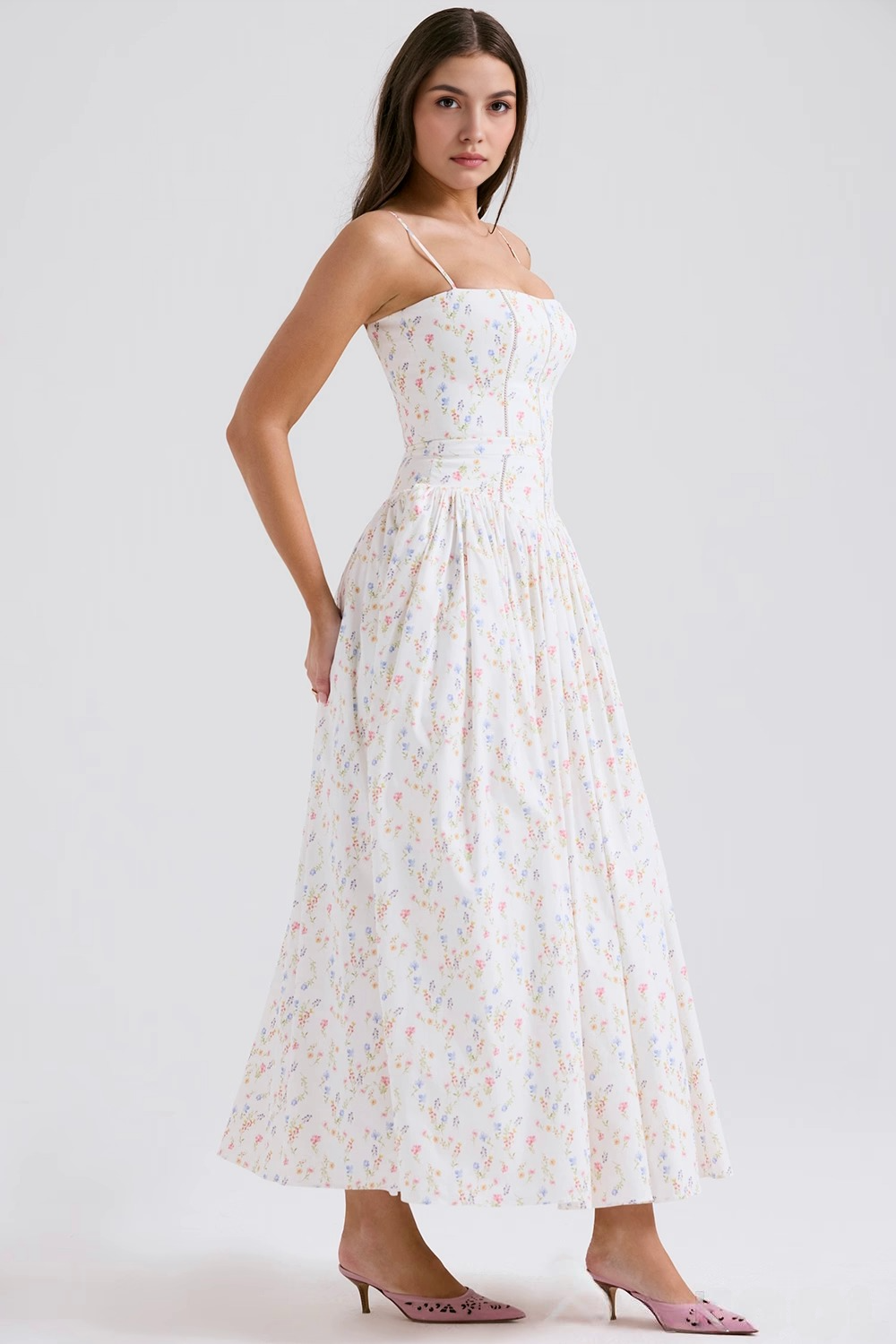 Elavita - VIOLETTA - Posy Midi Dress