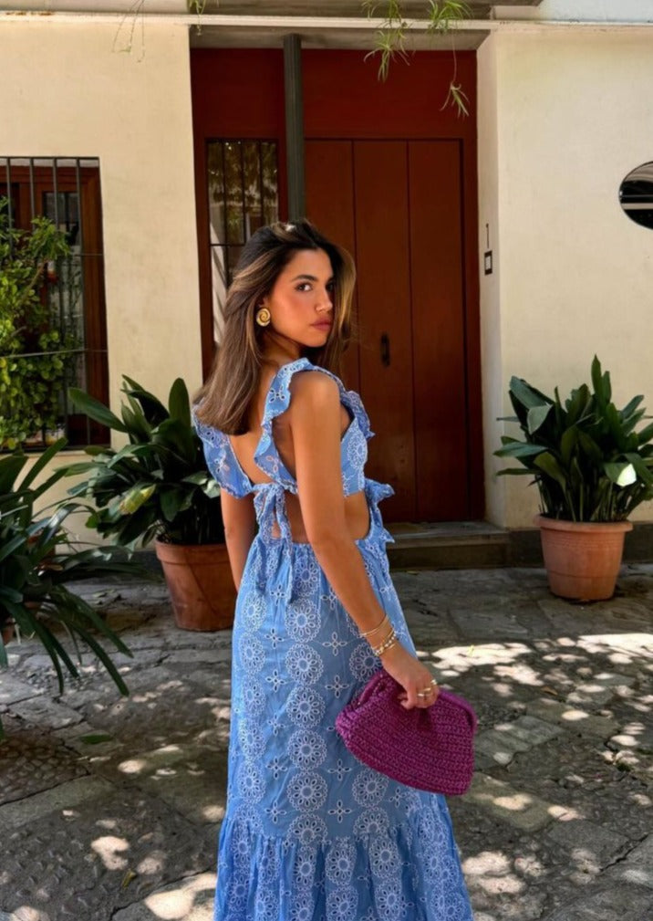 Elavita - Camila | Ruffle maxi dress