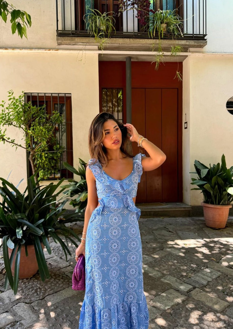 Elavita - Camila | Ruffle maxi dress
