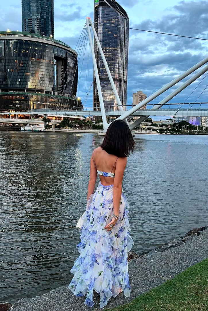 Elavita - Maisie | Floral print maxi dress