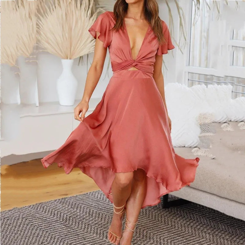 Elavita - Aija - Sexy summer dress with deep V-neck