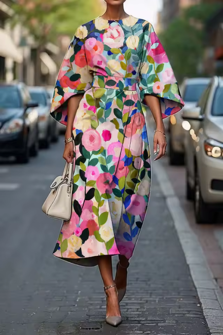 Elavita - Celeste - Elegant floral dress