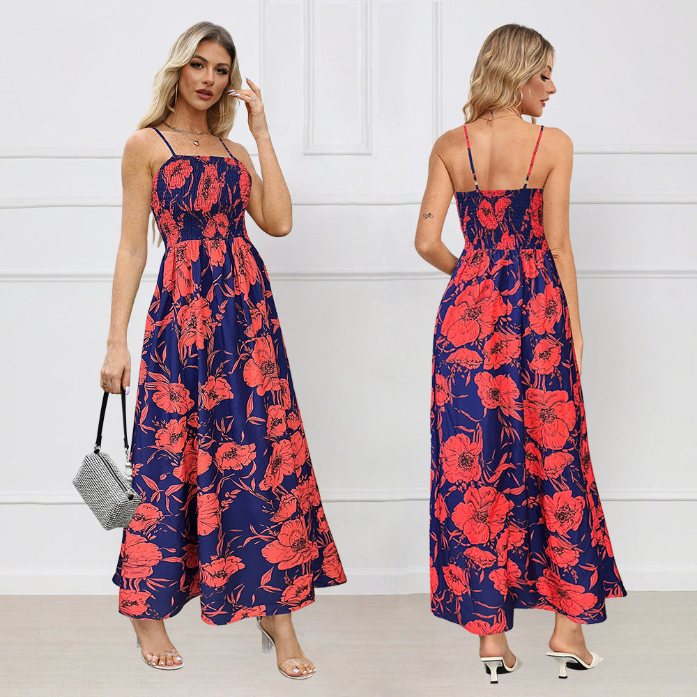 Elavita - Emma - Floral ruched maxi dress
