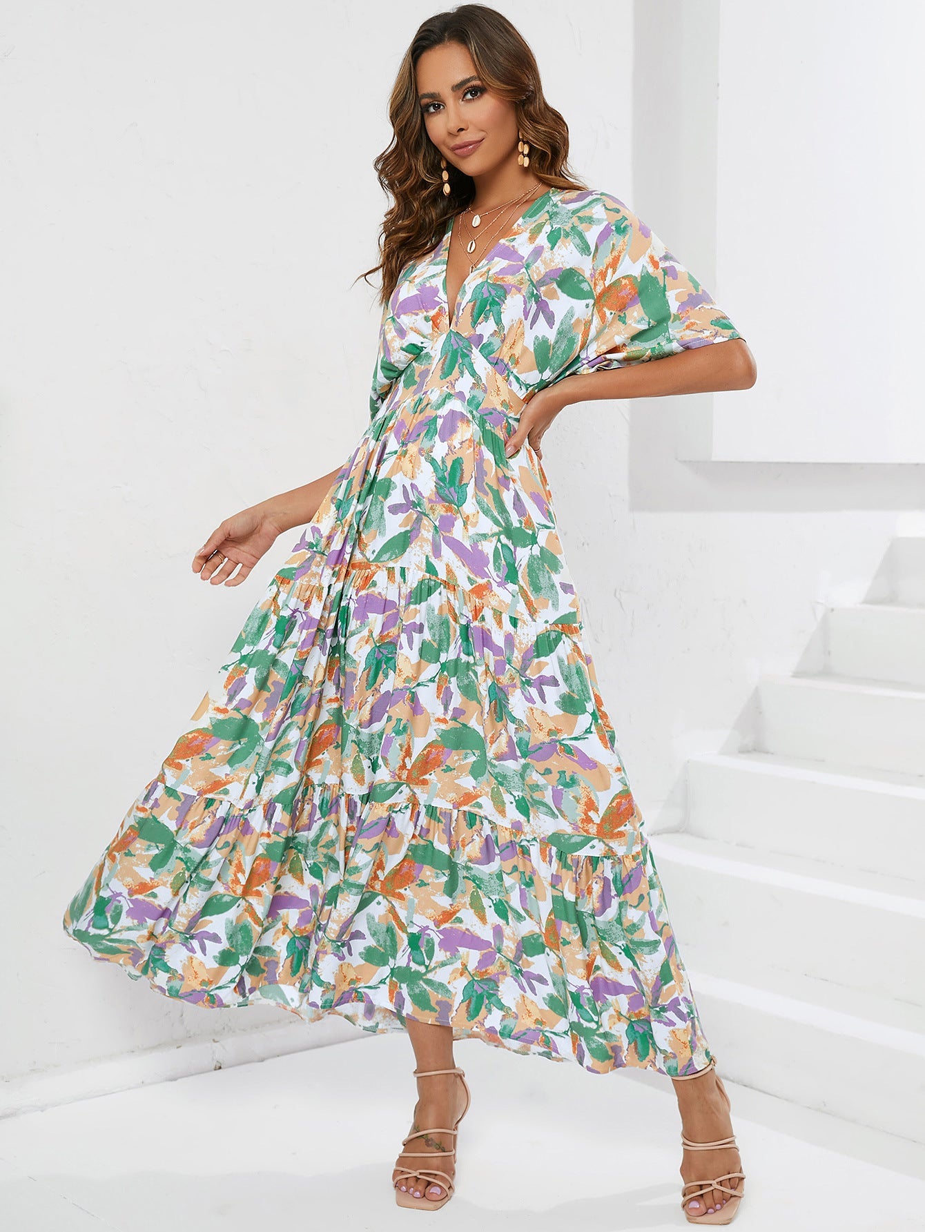 Elavita - Bea - Floral summer maxi dress