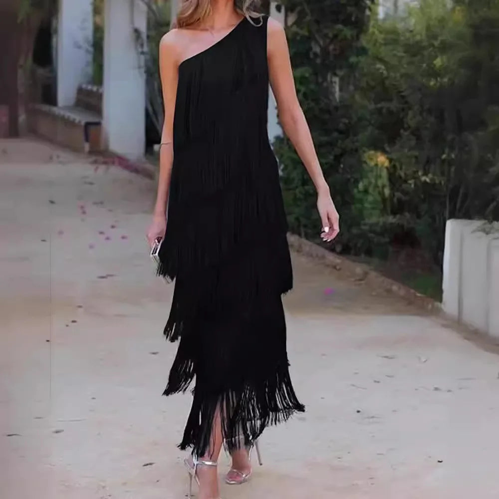 Elavita - Paulina - Eye-catching fringed dress